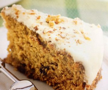 Tarta de calabaza y manzana con copos de avena