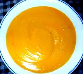 Crema de zanahoria y naranja